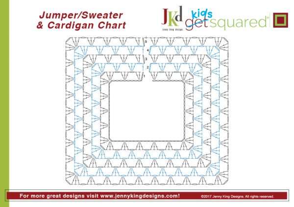 JKD Kids Squared Schematics-Sweater-Cardigan